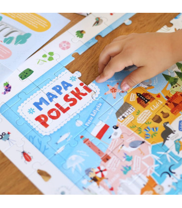 Puzzle obserwacyjne - Mapa Polski