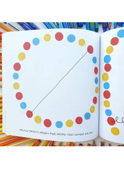 PORYSUJ MNIE - książka z zadaniami do kolorowania