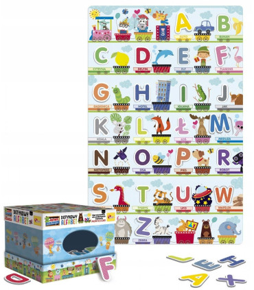 Dotykowy alfabet. Montessori. Gra