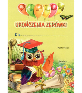 Dyplom ukończenia zerówki a-713