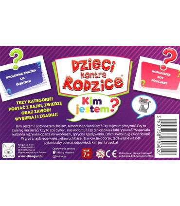 Dzieci kontra Rodzice Kim jestem Gra