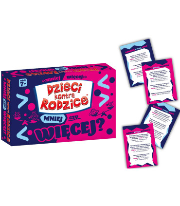 Dzieci kontra Rodzice. Mniej czy więcej? Gra