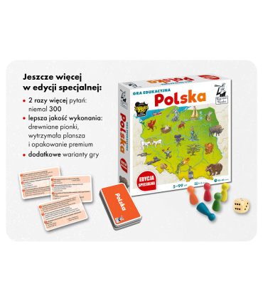 Polska. Gra edukacyjna. Kapitan nauka. Edycja specjalna