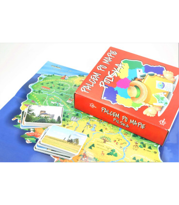 Palcem po mapie, Polska. Gra edukacyjna