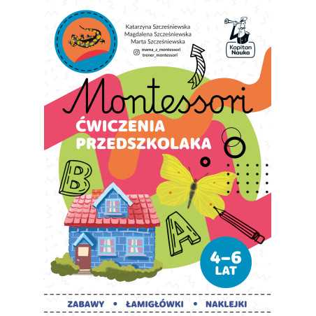 Ćwiczenia przedszkolaka 4-6 lat. Montessori.