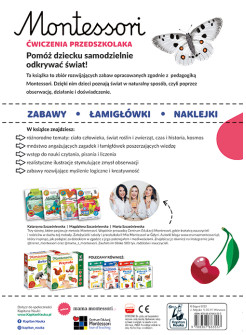 Ćwiczenia przedszkolaka 4-6 lat. Montessori.