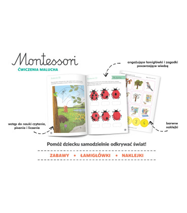 Ćwiczenia malucha 2-3 lata. Montessori.