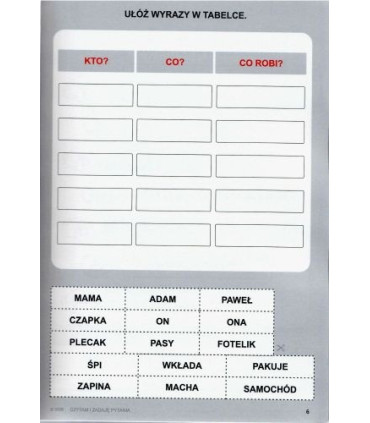 Moje sylabki. Czytam i zadaję pytania