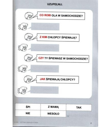 Moje sylabki. Czytam i zadaję pytania