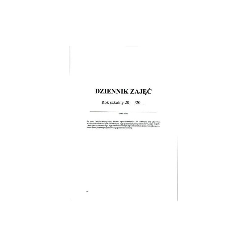 Dziennik zajęć Dziennik zajęć