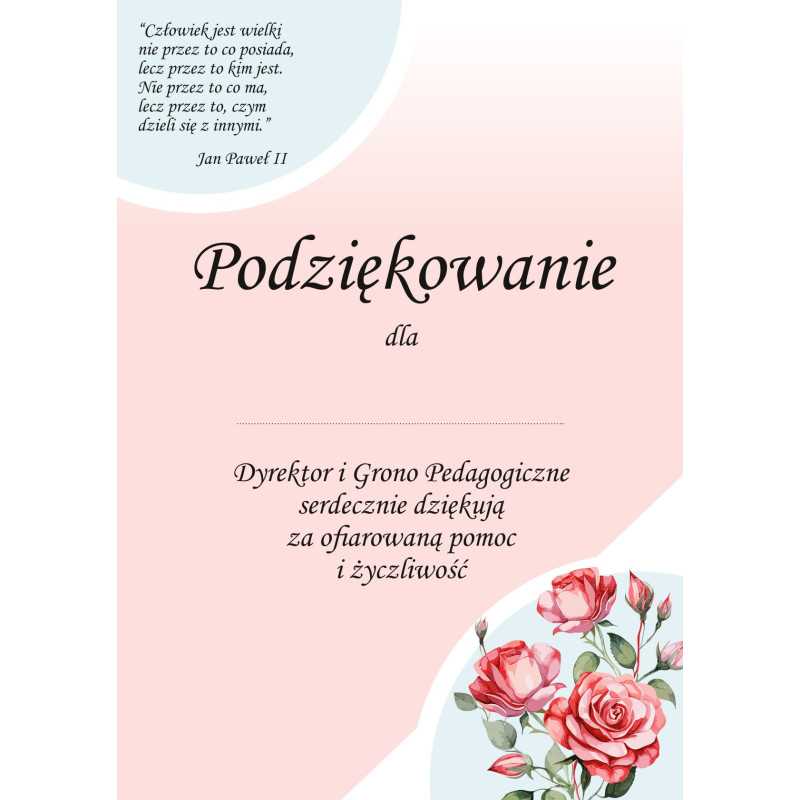 Podziękowanie - dyplom P4-100