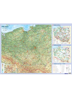 Polska. Mapa w tubie