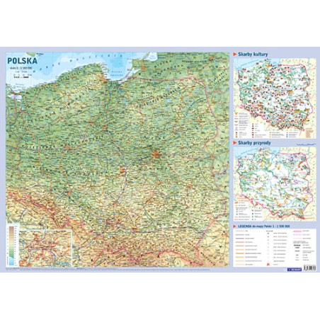 Polska. Mapa w tubie