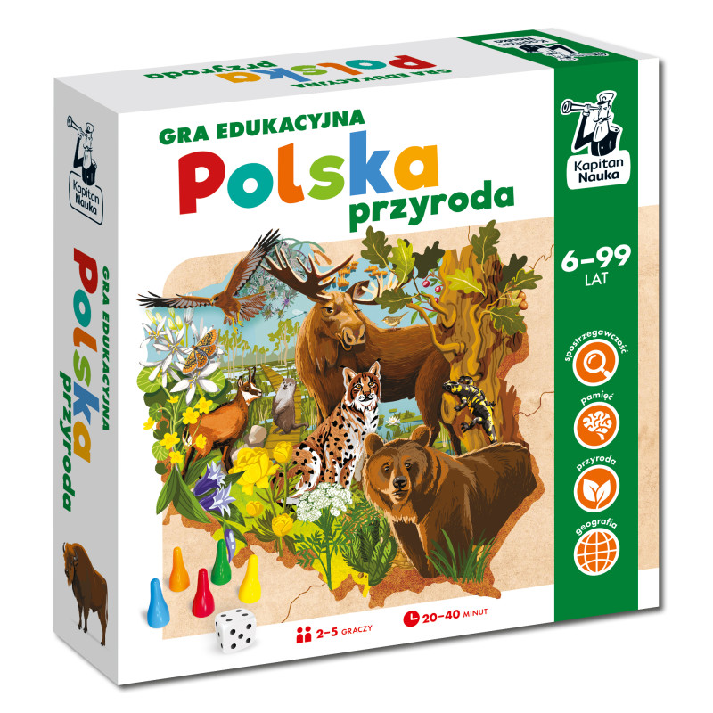 Polska przyroda. Gra edukacyjna. Kapitan nauka