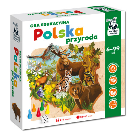 Polska przyroda. Gra edukacyjna. Kapitan nauka