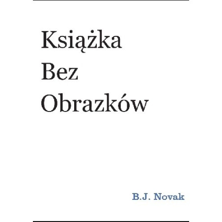 Książka bez obrazków