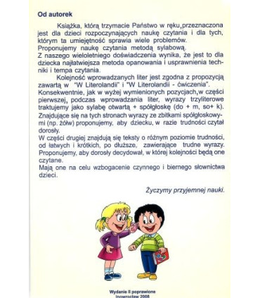 Elementarz. Teksty do czytania metodą sylabową