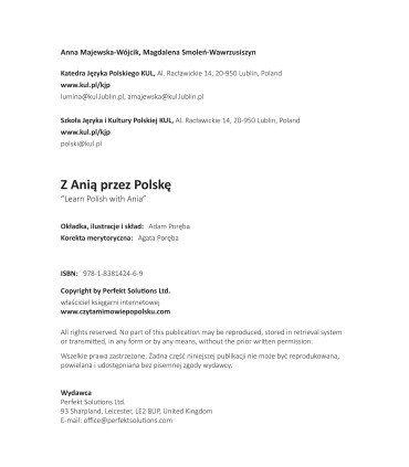 Z Anią przez Polskę / Learn Polish with Ania, Poziom 2