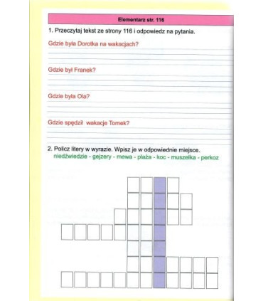 Elementarz. Ćwiczenia w pisaniu i czytaniu cz.2