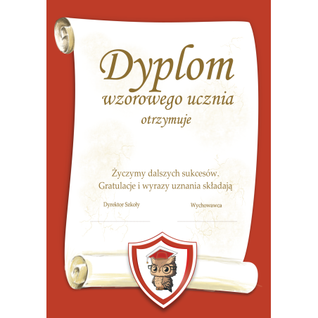 Dyplom wzorowego ucznia S4-103