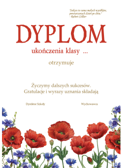 Dyplom ukończenia klasy .... S4-104