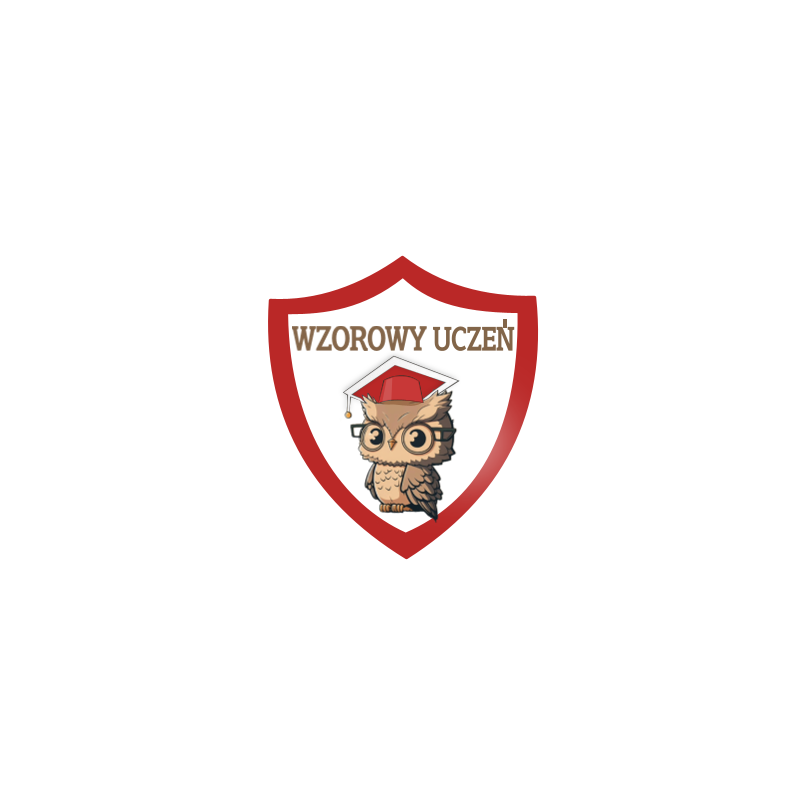 Wzorowy uczeń- tarcza. Odznaka E-300 Wzorowy uczeń- tarcza. Odznaka E-300