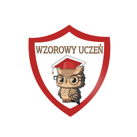Wzorowy uczeń- tarcza. Odznaka E-300