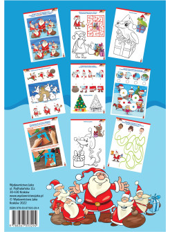 Święta z Mikołajem. Koloruję i rozwiązuję