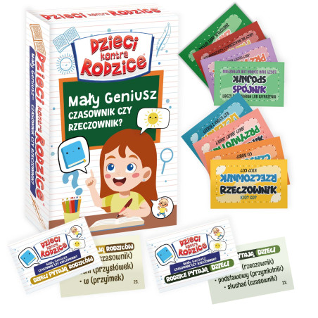 Dzieci kontra Rodzice Mały Geniusz Czasownik czy Rzeczownik? Gra