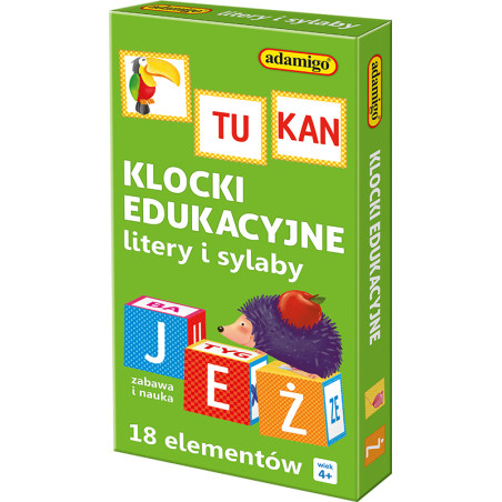 Klocki edukacyjne 18 elementów
