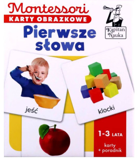 Karty obrazkowe Montessori. Pierwsze słowa
