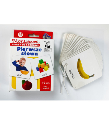 Karty obrazkowe Montessori. Pierwsze słowa