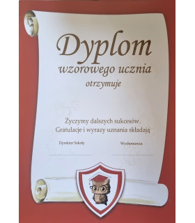 Dyplom wzorowego ucznia S4-103