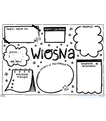 Sketchnotkowy blok na cały rok. Graficzne karty pracy dla klas 1-3
