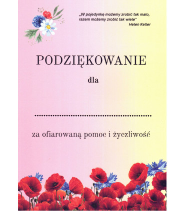 Podziękowanie - dyplom P4-103