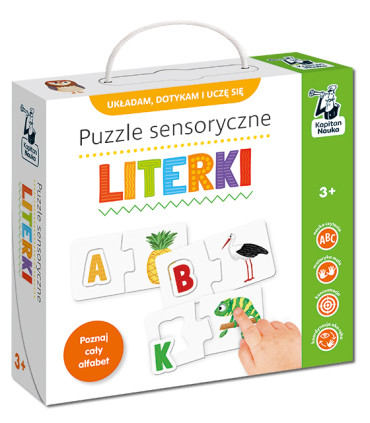 Literki. Puzzle sensoryczne