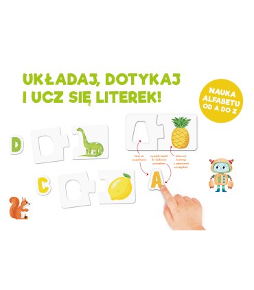 Literki. Puzzle sensoryczne