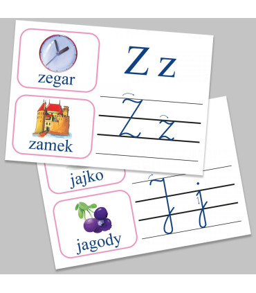 Alfabet i cyfry dla zerówki