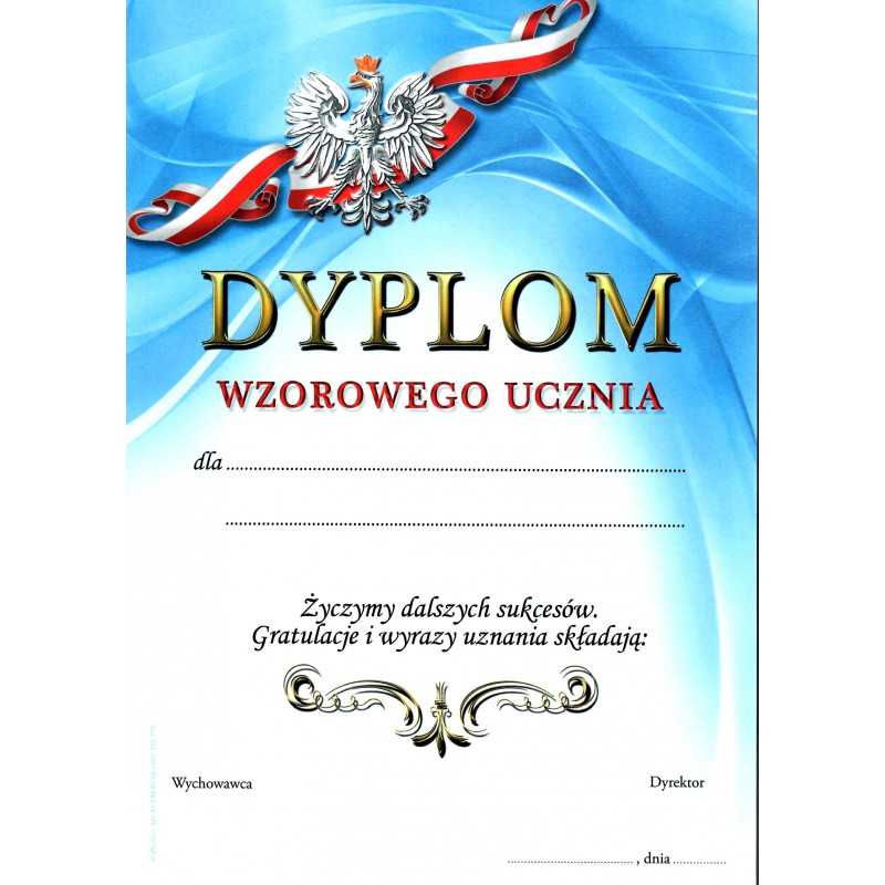 Dyplom uniwersalny wzorowego ucznia S-606 Dyplom uniwersalny wzorowego ucznia S-606
