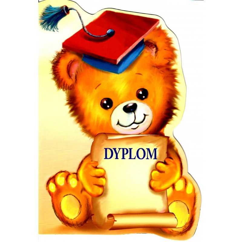Dyplom ukończenia przedszkola - dwustronny -wykrawany, K-124 Dyplom ukończenia przedszkola - dwustronny -wykrawany, K-124