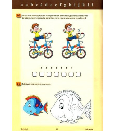 Polski alfabet z piórkiem i pazurkiem - litery P-Ż i dwuznaki