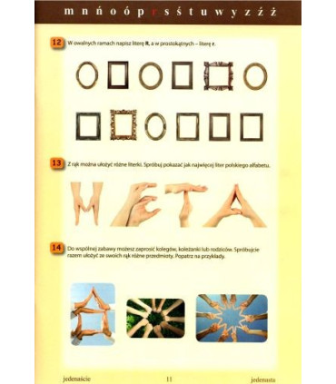 Polski alfabet z piórkiem i pazurkiem - litery P-Ż i dwuznaki