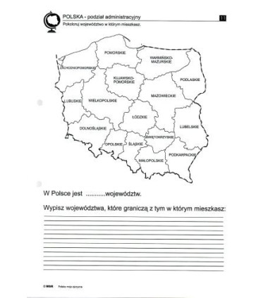 Polska moja ojczyzna - ćwiczenia z geografii, historii i kultury