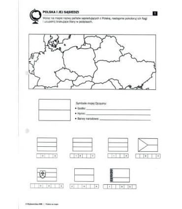 Polska na mapie - ćwiczenia z geografii