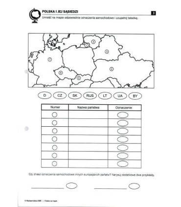 Polska na mapie - ćwiczenia z geografii