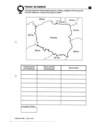 Polska na mapie - ćwiczenia z geografii