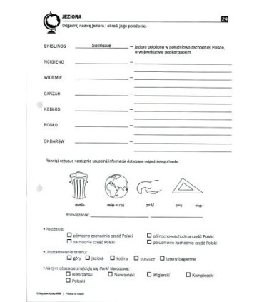 Polska na mapie - ćwiczenia z geografii