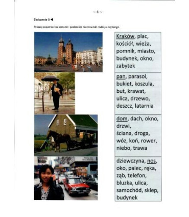Gramatyka - ćwiczenia językowe Klasa 4