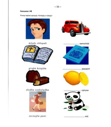 Gramatyka - ćwiczenia językowe Klasa 4