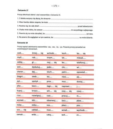 Gramatyka - ćwiczenia językowe Klasa 4